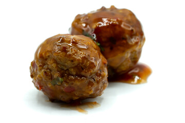 Meatballs isolated on white background