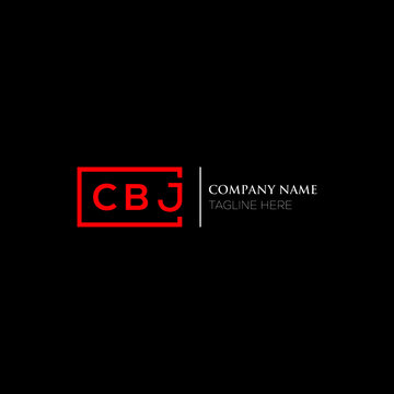 CBJ logo monogram isolated on circle element design template, CBJ letter logo design on black background. CBJ creative initials letter logo concept. CBJ letter  design.