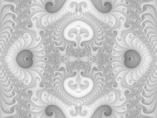 Bright seamless background. Fractal beautiful picture. Computer image generation. Spirals.