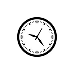 clock logo icon design template vector