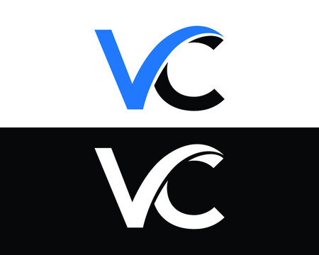 Letter VC Logo Icon Unique Design Vector Illustration.