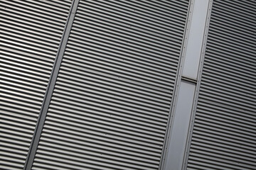 Obraz premium Close-up of architectural structure on a modern warehouse - Harbour -Montreal - Quebec - Canada