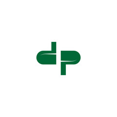 Fototapeta premium Capsule pill Medical logo vector design