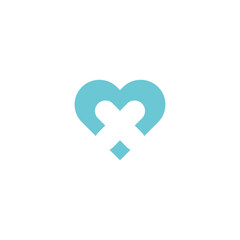 Love Medical logo vector design