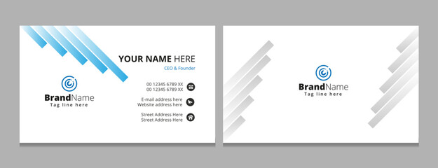 modern and corporate business card 