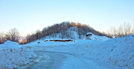 Obraz premium winter mountain landscape