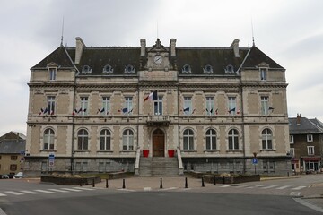 Fototapeta na wymiar La mairie de La Mure, vue de l'extérieur, village La Mure, département de l'Isère, France