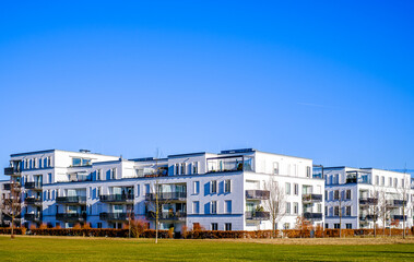 Obraz premium modern concrete plattenbau facade