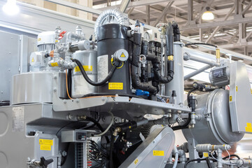 Obraz premium MOSCOW, RUSSIA - Nov 21, 2018. CleanExpo. Industrial cleaning machine