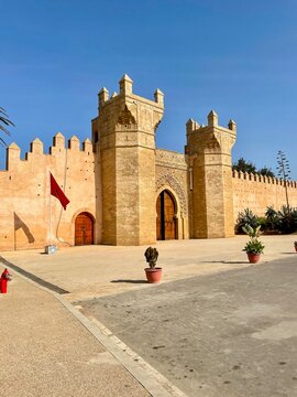 The gate of Qasbah Bab Chellah in Rabat