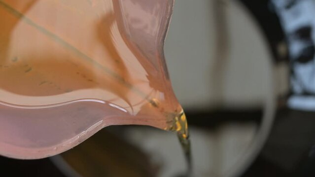 Cooking oil in close up