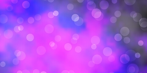 Light Purple vector layout with circles.