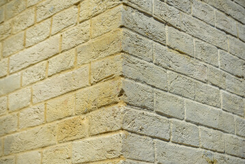 old harmonic vintage brick wall background close up