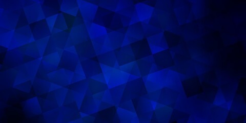 Dark BLUE vector layout with rectangles, triangles. - obrazy, fototapety, plakaty