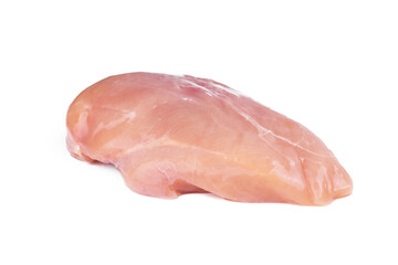 Raw Chicken fillets on white isolated background
