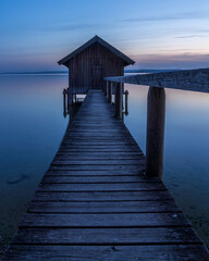 Bootshaus am Ammersee in Bayern