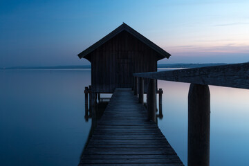 Bootshaus am Ammersee in Bayern