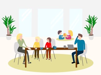 Family at Home, Home Office, Home schooling, children playing, work Life Balance, 