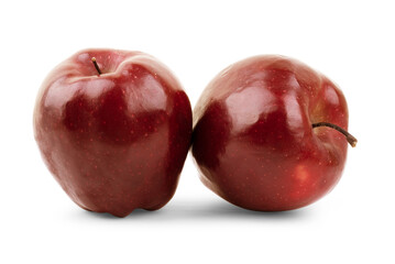 Perfect Fresh Green Apple Isolated on White Background in Full Depth of Field with Clipping Path.