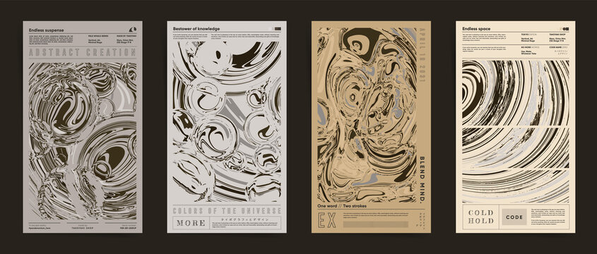 Aesthetic space artwork concept design template for stores, social media posts, decorative posters or flyers. Water, marble, space pattern.	