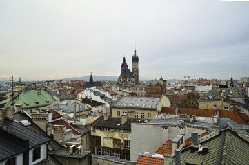 Naklejka premium Panorama of Krakow 