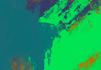 Fototapeta na wymiar Background created with brush strokes. Mixed brushstrokes on green themes.
