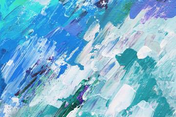 Acrylic paint splash pattern, paint brush stroke, colored texture background, mixing colors	