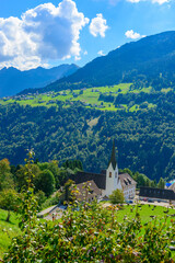 Fototapeta premium Propstei St. Gerold, Grosswalsertal Valley, State of Vorarlberg, Austria