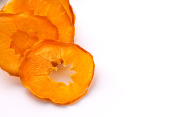 
Dried persimmon isolated on white background