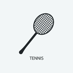 tennis vector icon illustration sign 