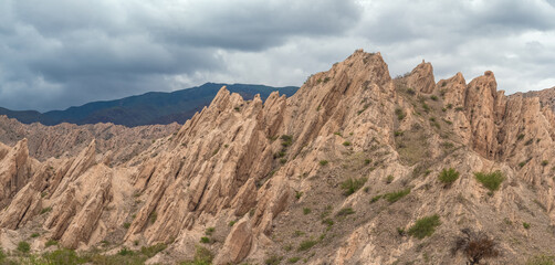 Argentina Route 40 from Cachi to Cafayate, following the course of the Calchaquí river it crosees magnificent landscapes with stunning rock formations, historical villages and vineyards