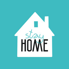 Illustration of hand drawn lettering about quarantine and corona virus pandemy. Set of stickers - stay home, wash your hands, sanitize. Unique vector design elements. Covid19 quotes and concepts