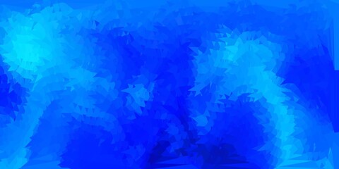 Dark blue vector abstract triangle texture.