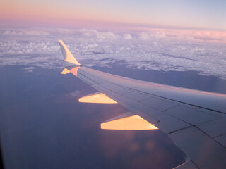 view from airplane window