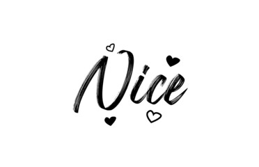 Nice grunge city typography word text with grunge style. Hand lettering. Modern calligraphy text