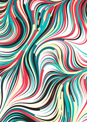 Obraz premium Abstract Perlin Noise Geometric Pattern generative computational art illustration