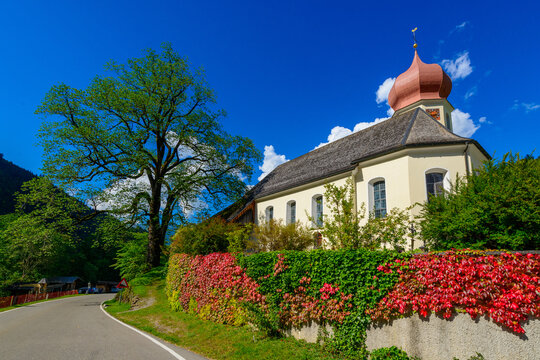 Village of Marul in the Grosswalsertal, State of Vorarlberg, Austria