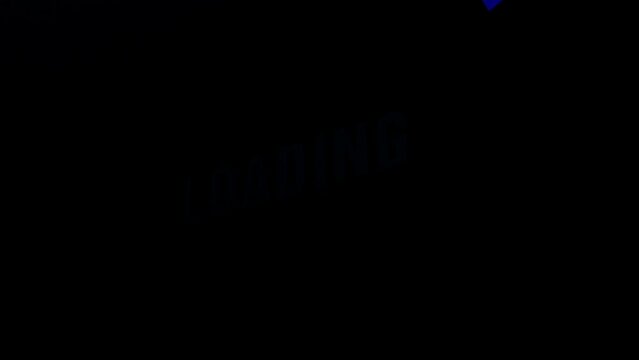 Loading Graphic On Monitor Side View