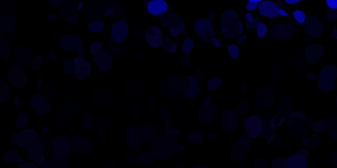 Dark blue vector background with random forms.