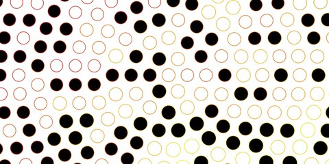 Dark Orange vector layout with circles.