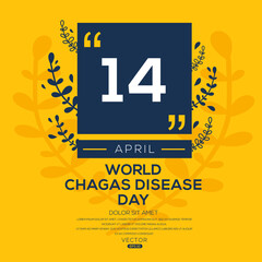 
Creative design for (World Chagas Disease Day), 14 April, Vector illustration.