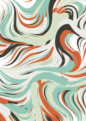 Fototapeta premium Abstract Perlin Noise Geometric Pattern generative computational art illustration