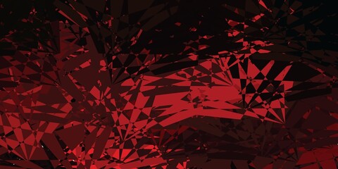 Dark Red vector template with abstract forms.