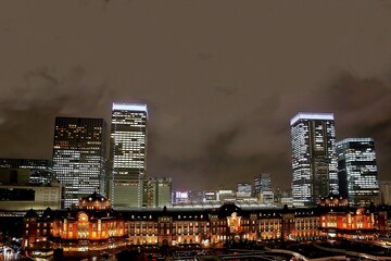 Night View of Tokyo Station