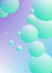 Cover fluid with round shapes