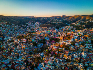 Ciudad de Guanajuato, Guanajuato, México. Sunset