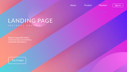 Modern Background. Blue Memphis Layout. Bright Frame. Wave Minimal Poster. Commercial Illustration. Dynamic Shapes. Wavy Landing Page. Geometric Banner. Magenta Modern Background