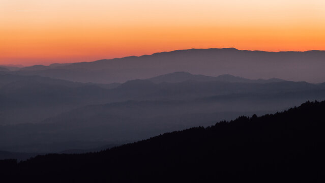 Dusk In Mountans