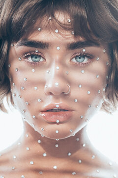 Creative makeup studio portraits 