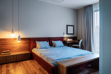 Cozy bedroom In modern design